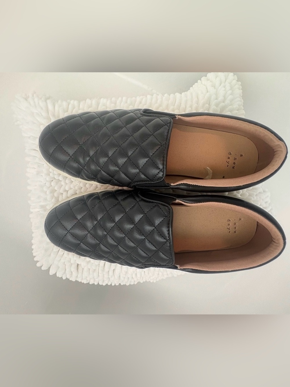 a new day Quilted Slip-On Flats in Black